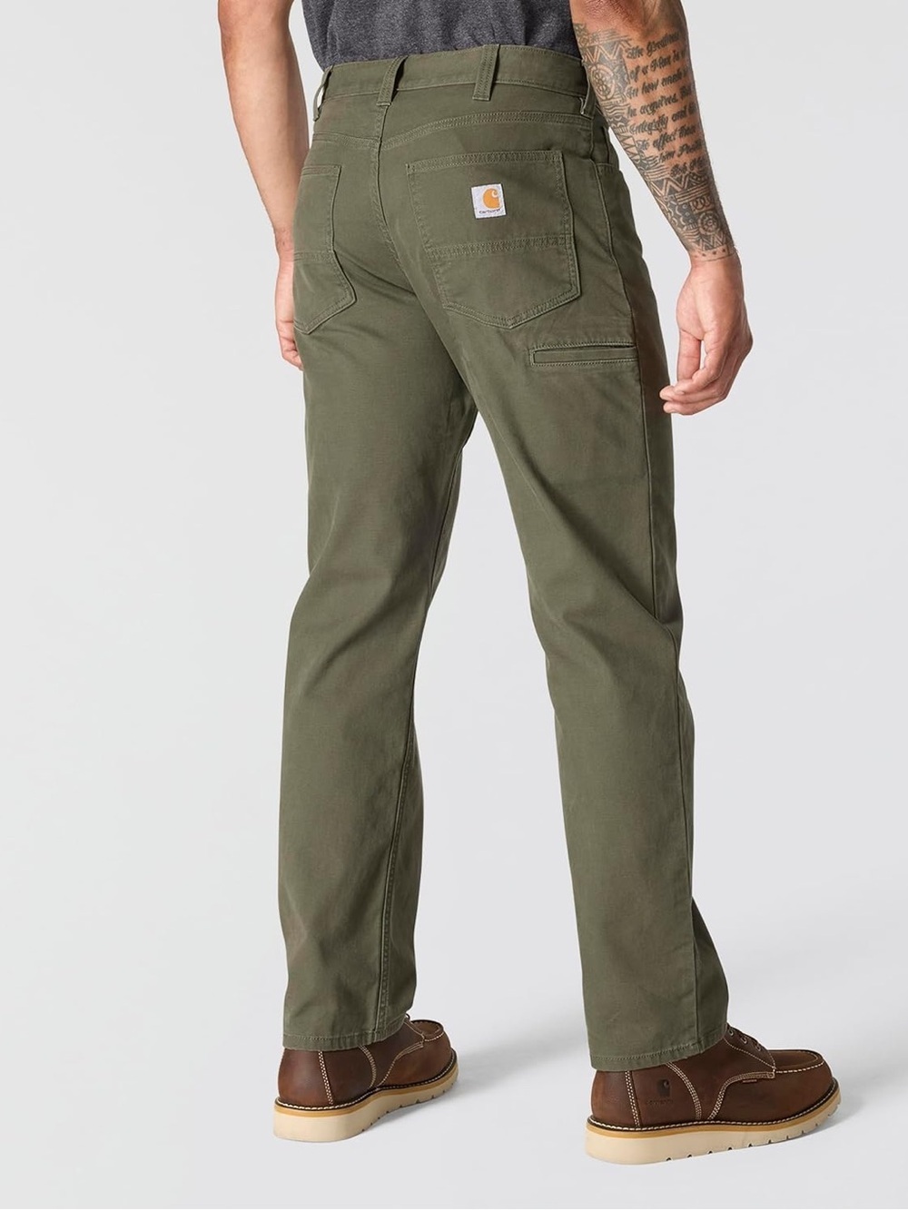 Carhartt Men's Olive Green Straight Fit Work Pants Size 36/34 straight cut relax - Picture 2 of 16